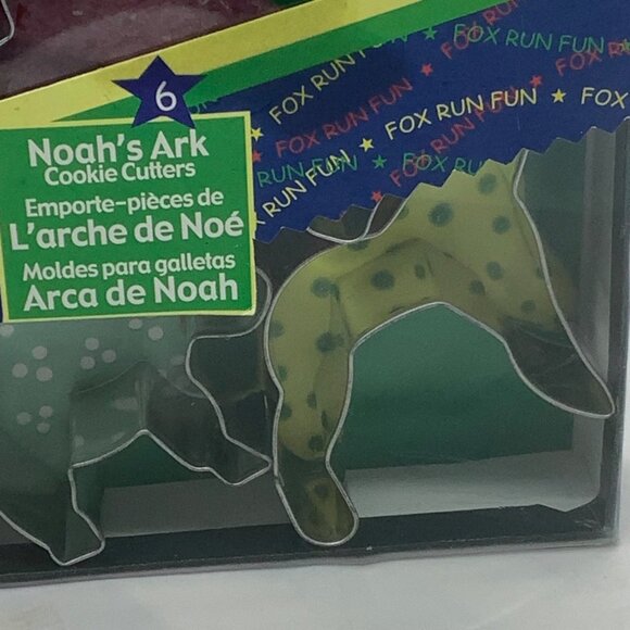 Fox Run Noah's Ark Metal Cookie Cutters Set of 6 Elephant Kangaroo Camel Giraffe - Picture 6 of 8